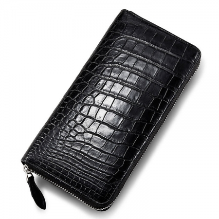 Classic Black Genuine Alligator Wallet
