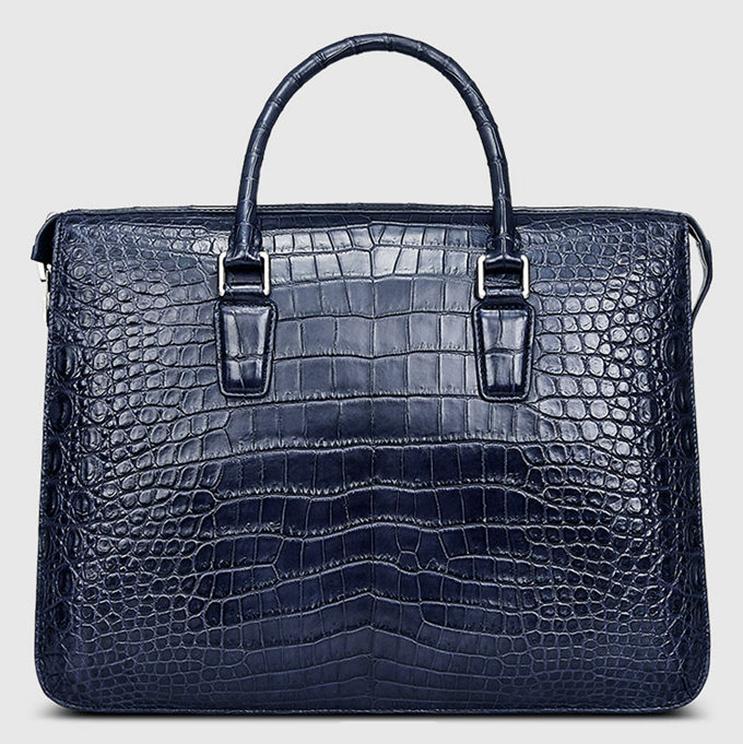 Luxury Leather Genuine Crocodile Leather Briefcase Men Clutch