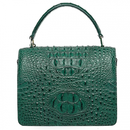 Classic Crocodile Handbag, Crossbody Handbag-Back