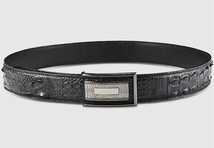 Elegant, Stylish Genuine Crocodile Leather Belt