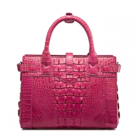 Genuine Crocodile Leather Handbag, Ladies Crocodile Leather Crossbody Bag-Back