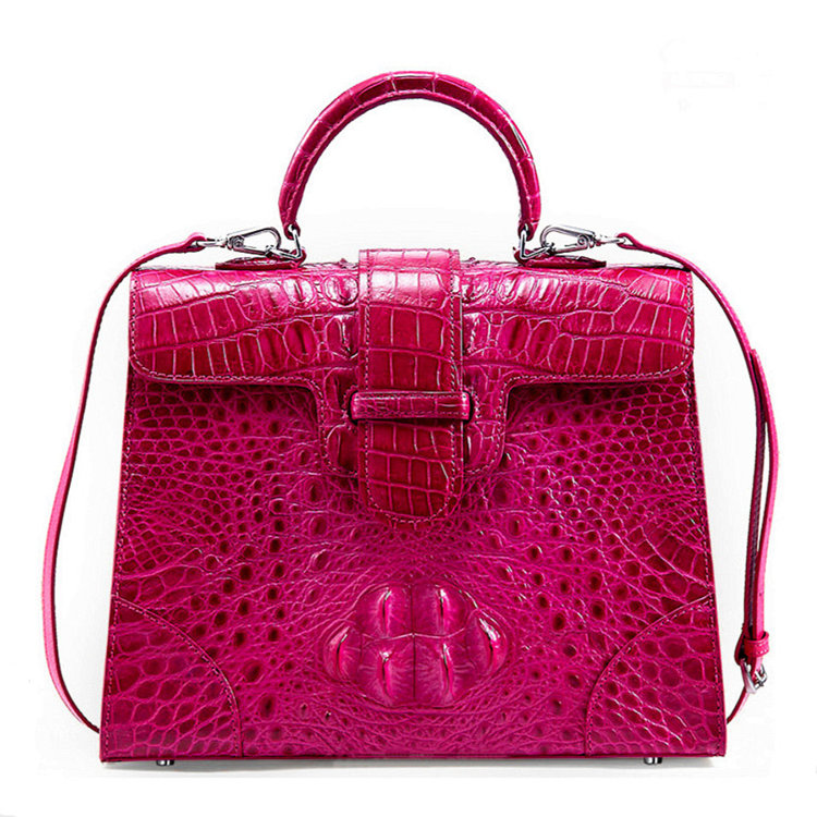 GIOSA BAGS, Small Coralyne Patent Crocodile Leather Bag, Women
