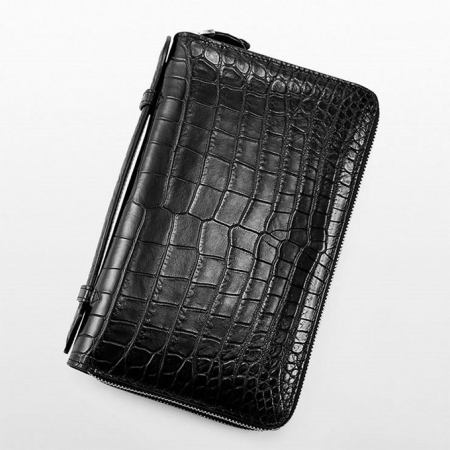 Mens Alligator Clutch Bag, Large Alligator Wallet-1