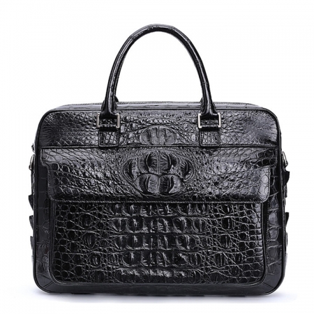 Reggenza Men's Crocodile Leather Scaly Crossbody Bag