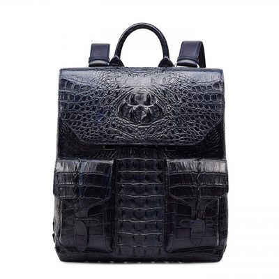 Suèi - Backpack of Crocodile Leather - Blue - Handmade in Italy - Luxury  Exclusive Collection - Avvenice