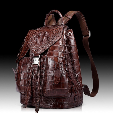 Stylish Crocodile Backpack, Travel Backpack, Shoulder Bag-1
