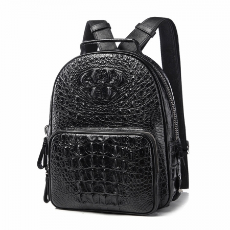 Unisex Crocodile Backpack, Casual Crocodile Laptop Travel Backpack-1