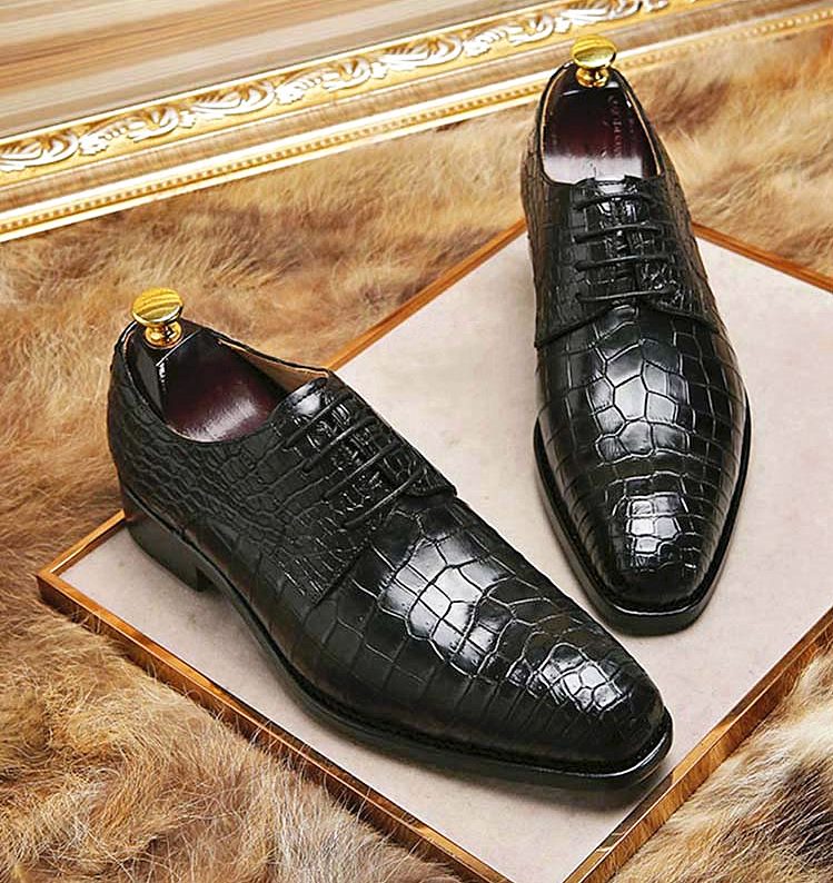 formal Genuine crocodile leather shoes, honourable real crocodile