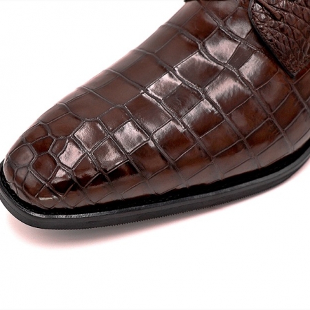 BRUCEGAO Alligator Shoes for Men-Details