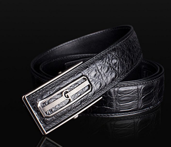 Classic Crocodile Dress Belt and Genuine Crocodile Belt for Men