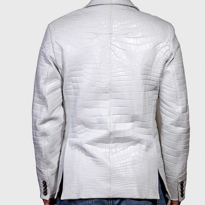 Exotic Alligator Skin Jacket For Men Luxury Jacket 9453