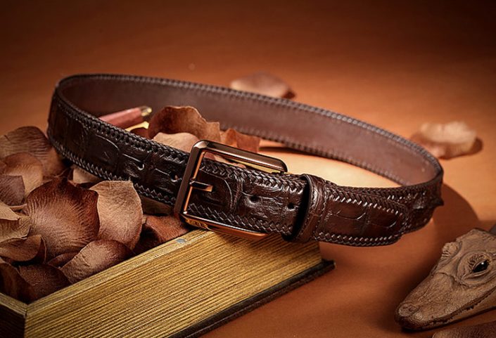 Stylish Genuine Alligator Belt Handmade Alligator Belt for Men