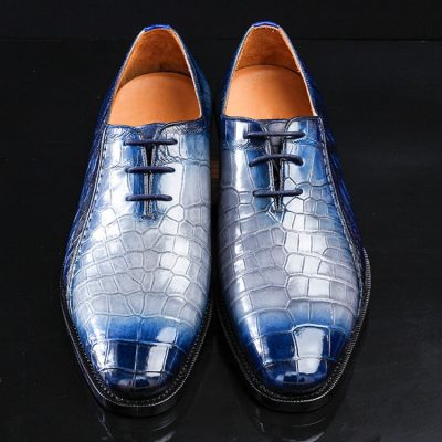 Timeless Alligator Shoes Mens Whole Cut Alligator Dress Shoes