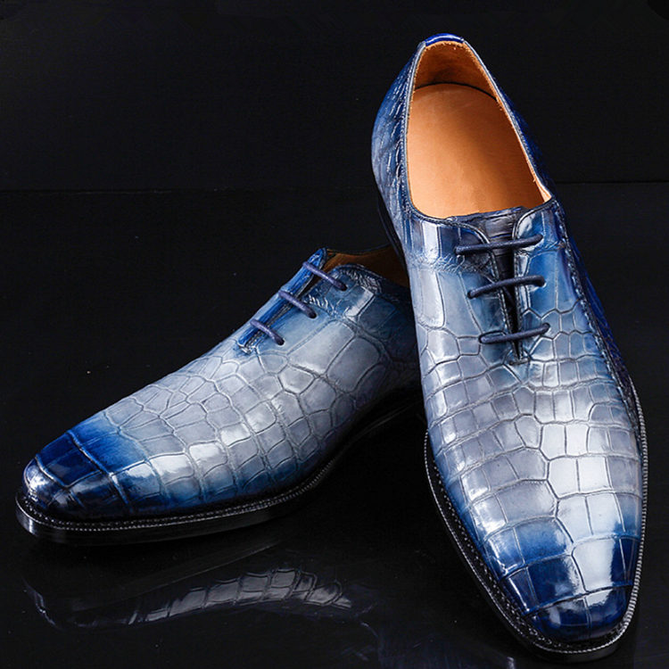 blue crocodile shoes