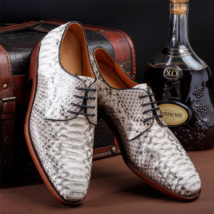 Business Snakeskin Shoes, Casual Python 