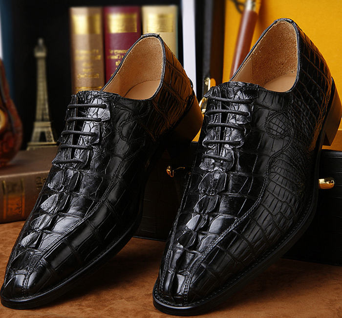 men alligator dress shoes