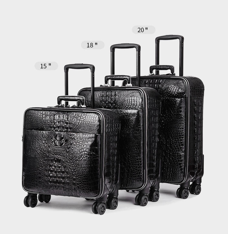 Himalayan Crocodile Skin Luggage Sets – Tote&Carry