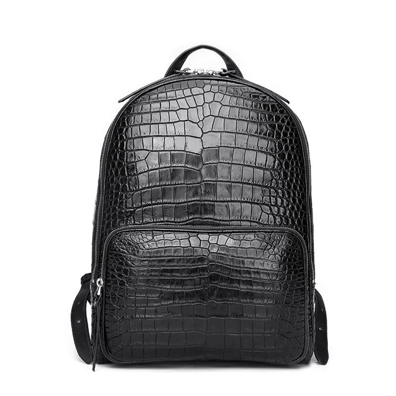 Men's Genuine Crocodile Skin Backpack, Casual Travel Bag Extra Capacit –  Crocodile Viet