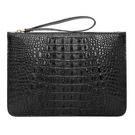 Large Stylish Crocodile Clutch Wallet, Envelope Flap Briefcase Purse Clutch Bag-Back