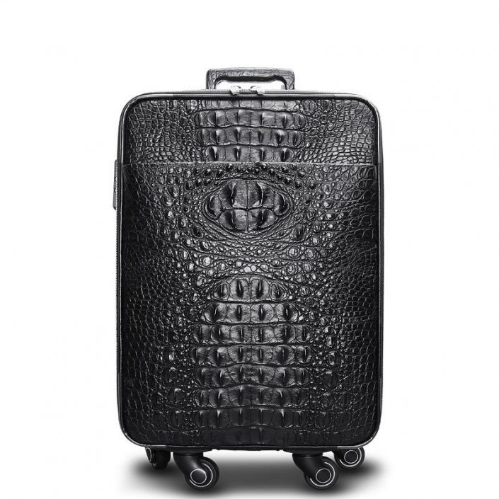 Crocodile & Alligator Leather Luggage Bag Business Trolley Travel Bag