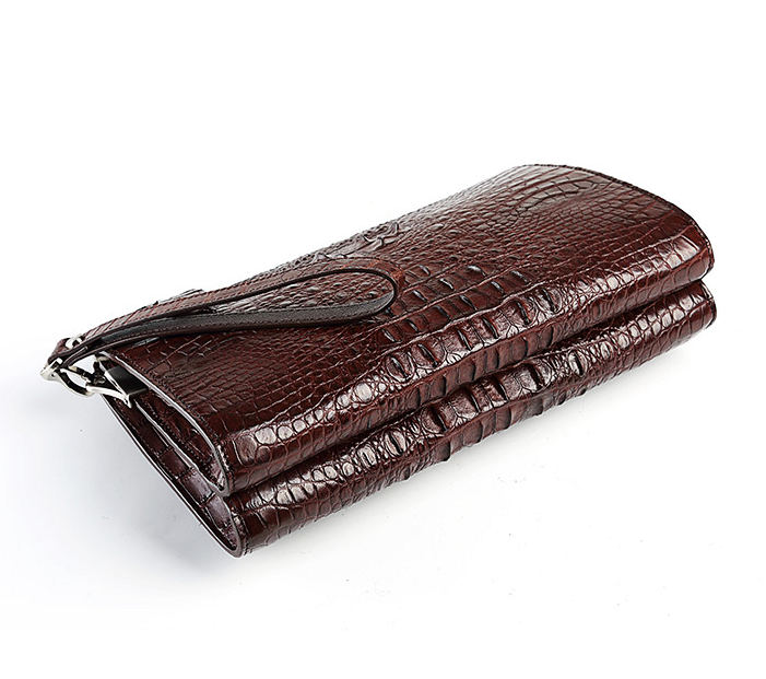 New Men's Clutch Bag Wallet Soft Leather Black Brown Large Capacity Man  Clutch Wallet Long Designer Business Man Clutch Purs