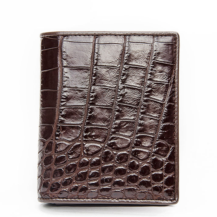 Luxury Crocodile Wallet, Premium Crocodile Bifold Wallet
