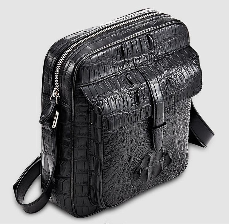 Men's Crocodile Pattern Casual Chest Bag With Earphone Hole Outdoor Leather  Shoulder Bag, Multifunctional Travel Crossbody Bag - Temu United Arab  Emirates