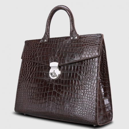 Luxury Alligator Lawyer Bag, Alligator Briefcase-1