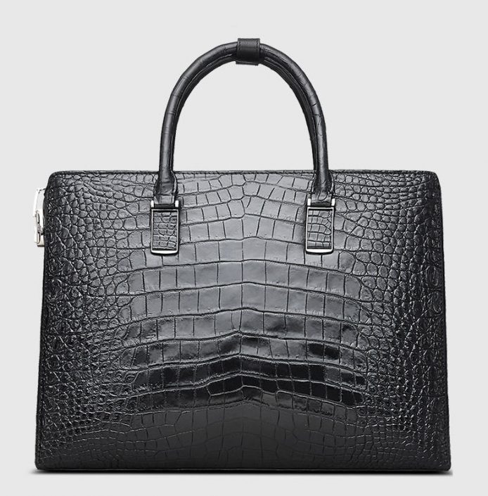 Luxury Business Alligator Skin Briefcase for Men