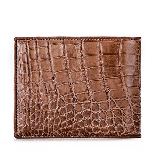 crocodile bifold wallet