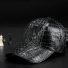 Gator and leather adjustable baseball cap - Brown – City Slicker Detroit