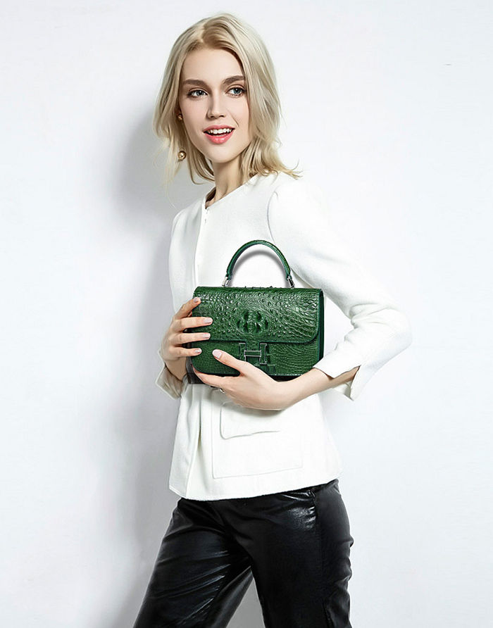 Getting Your Wardrobe Spring-BRUCEGAO Crocodile Leather Handbags