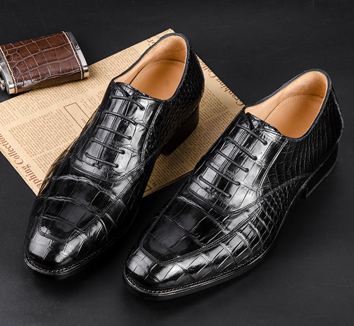 The Best Valentine's Day Gift for Him-Crocodile Skin Shoes