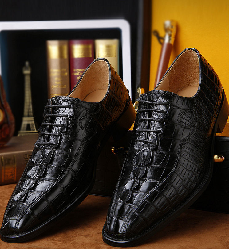 Real Genuine crocodile skin leather men sneakers