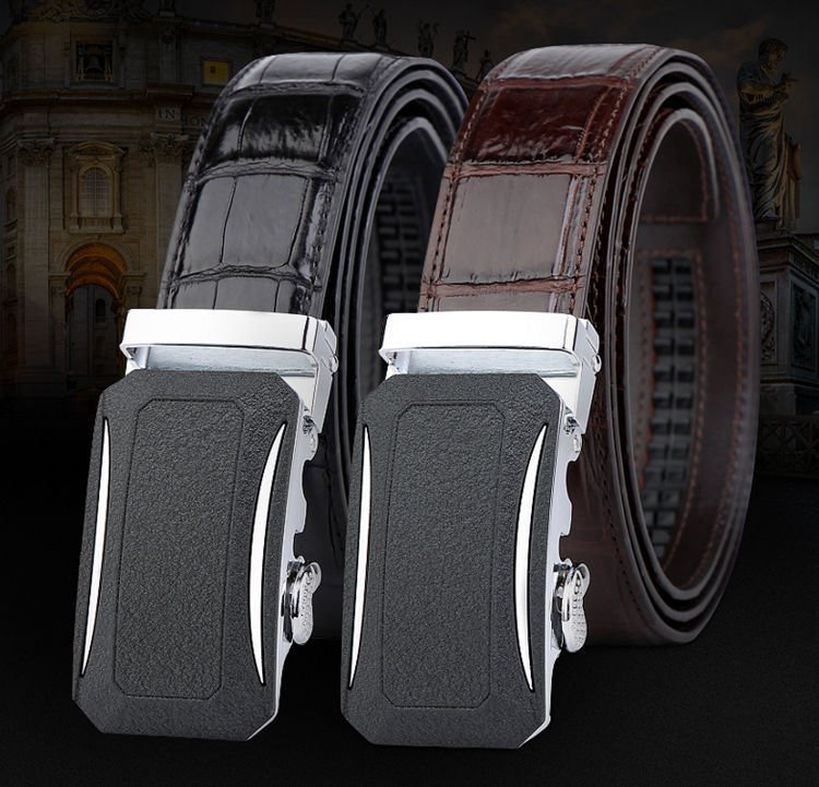 Wholesale Automatic Buckle Luxury Famous Brand Crocodile Designer Men  Genuine Leather Belts From m.