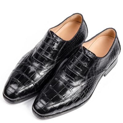 Business Alligator Leather Shoes for Men Genuine Alligator Leather Lace ...