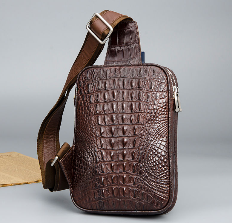 S-Lock Sling Bag Crocodilien Mat - Men - Bags