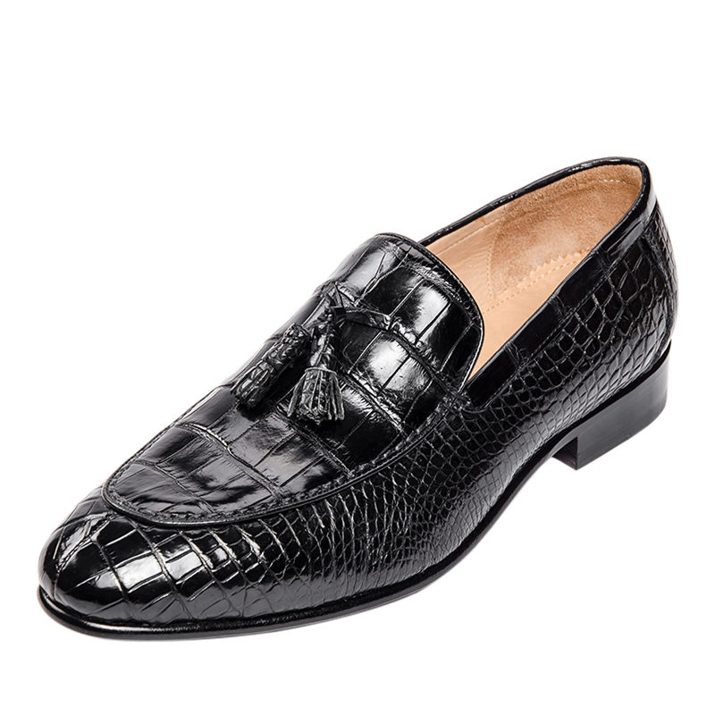 Men's Slip-On Alligator Leather Loafers