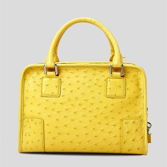 Lady Bag Ostrich Leather Handbag