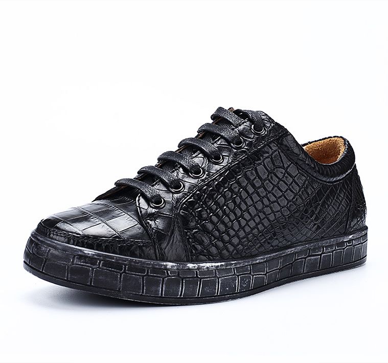 Classic Alligator Leather Sneakers Low 