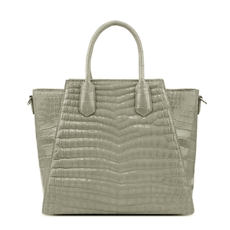 Alligator Handbags Shoulder Bags Tote Bags-Gray