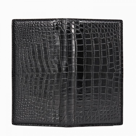 Alligator Multi-Card Long Bifold Wallet Alligator Suit Wallet for Men-Details