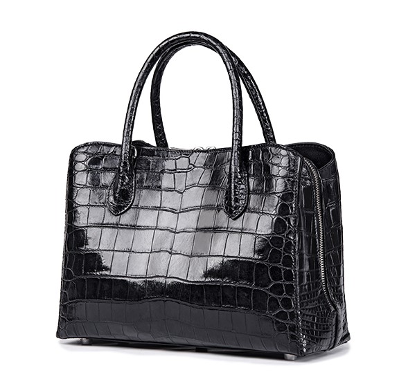 Classic Alligator Leather Tote Handbag Shoulder Bag for Women