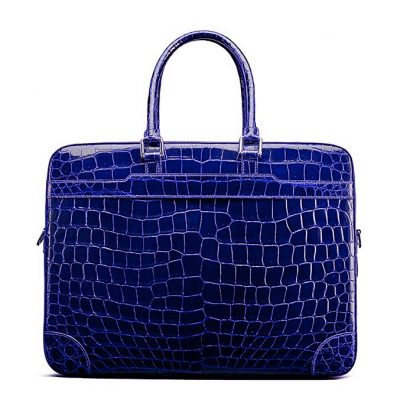 Luxury Alligator Briefcase Laptop Shoulder Bag Business Bag for Men