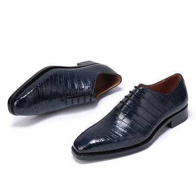 Formal Alligator Oxford Alligator Leather Dress Shoes for Men