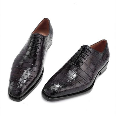 Formal Alligator Oxford Alligator Leather Dress Shoes for Men