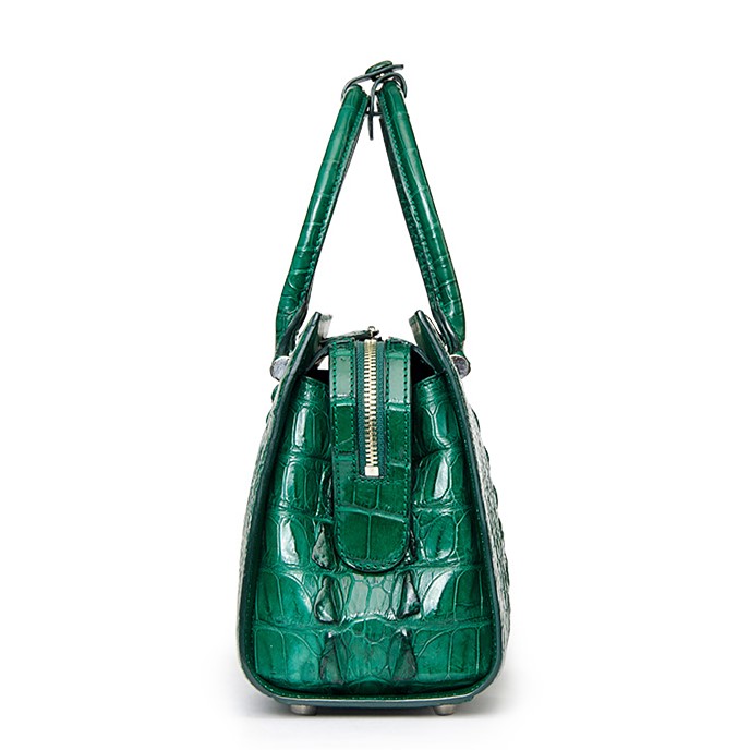 Green Crocodile Faux Leather Shoulder Bag – Sew Chic Handbags