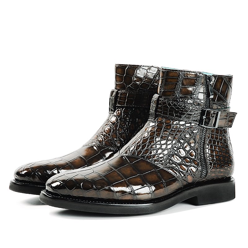 Brunico Alligator Leather Boot