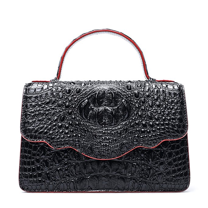 Men Genuine Leather Bags Crocodile | Bags Men Genuine Leather Brown - 100%  Genuine - Aliexpress
