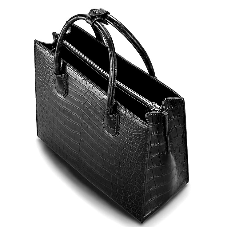 Aesther Ekme Sac Leather Shoulder Bag, 197 Crocodile, Women's, Handbags & Purses Tote Bags & Totes
